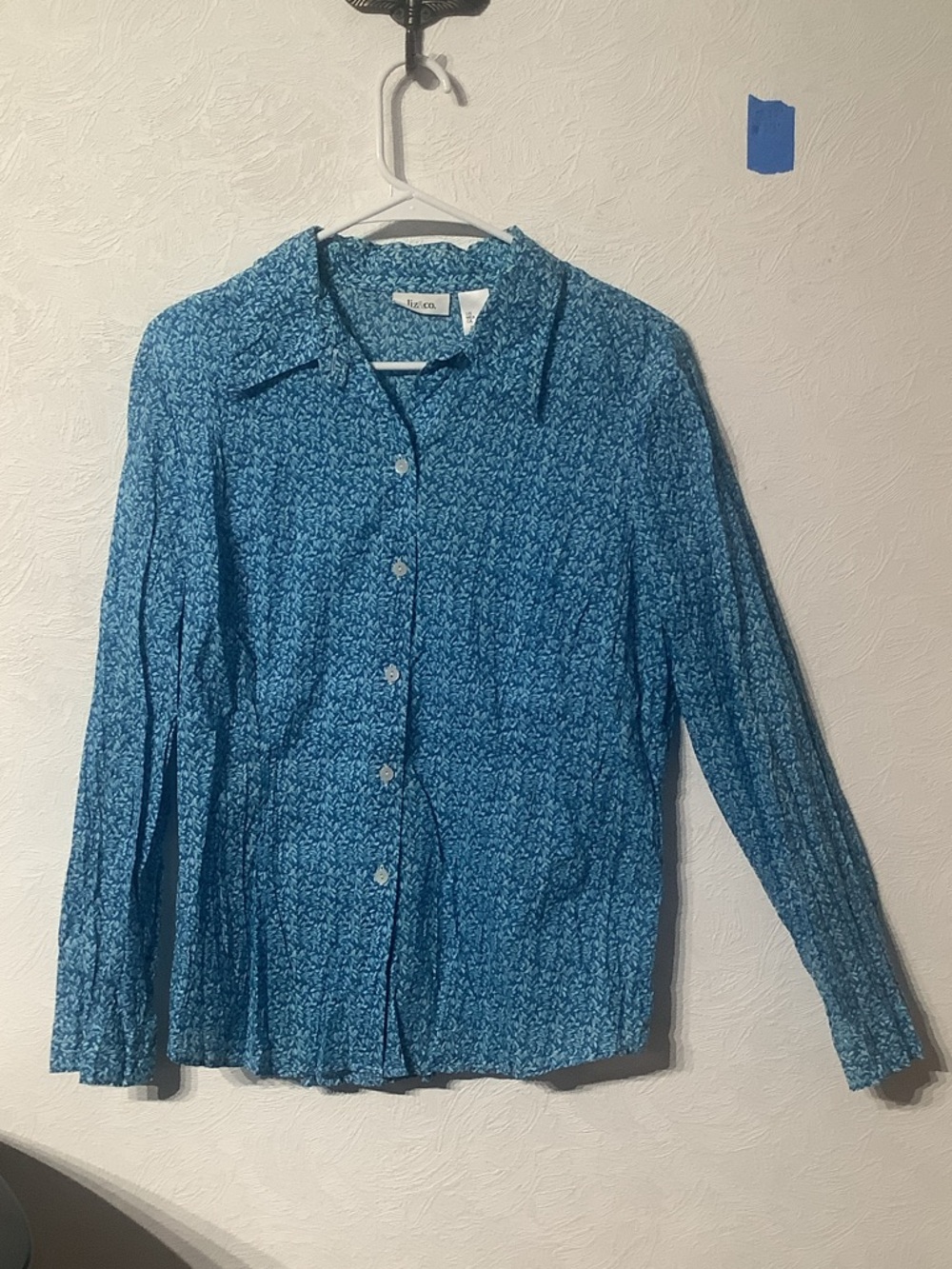 liz & co. Blue Button-Down Shirt - Picture 3 of 6